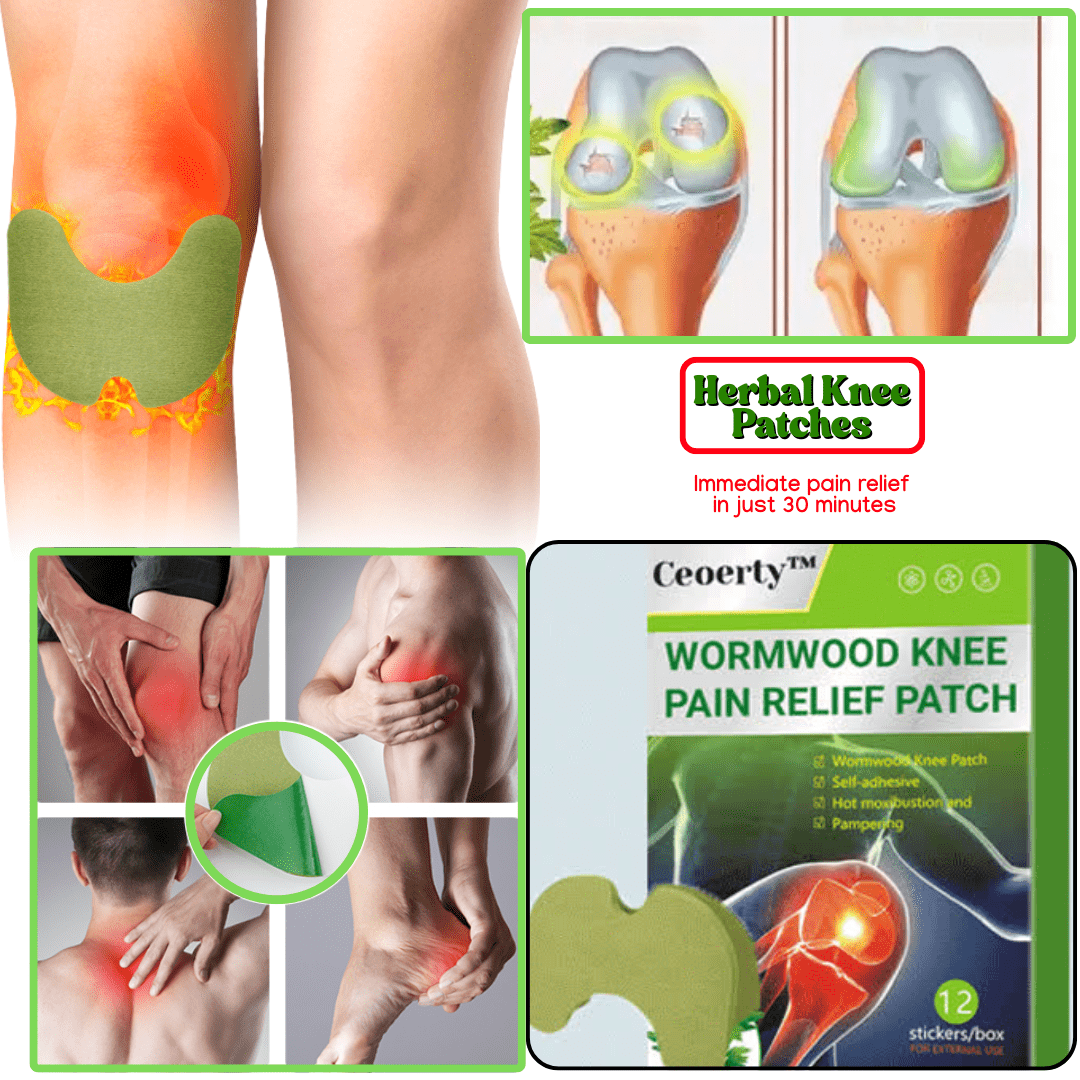 Knee Patches – Instant Pain Relief in One Patch 💥👨🏻⚕️(12 Patches) ( Buy 1 Get 1 Free)