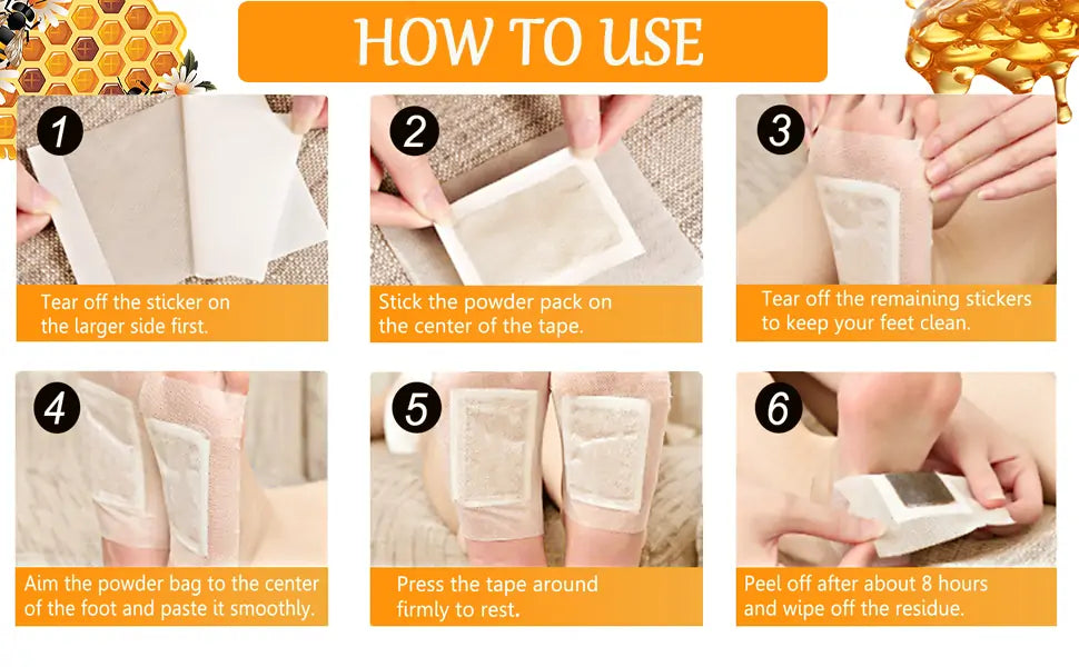 Bee Venom Lymphatic Drainage & Slimming Foot Patches 🌿👣 (Buy 1 Get 1 Free)