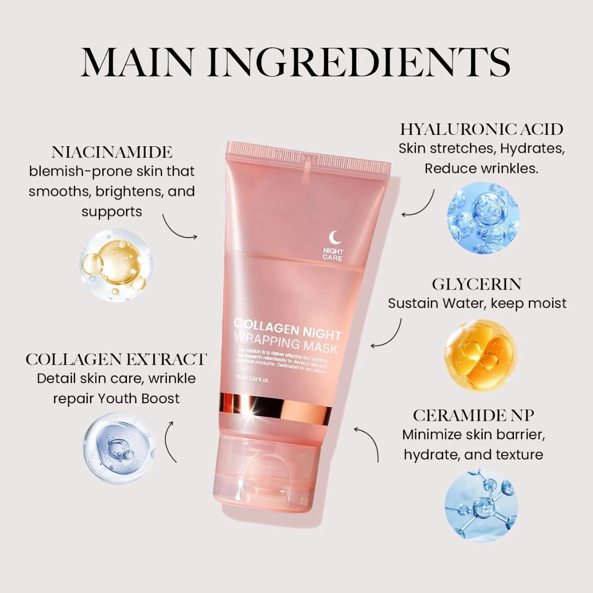 Korean Collagen Overnight Peel-Off Mask | Buy 1 Get 1 FREE🔥