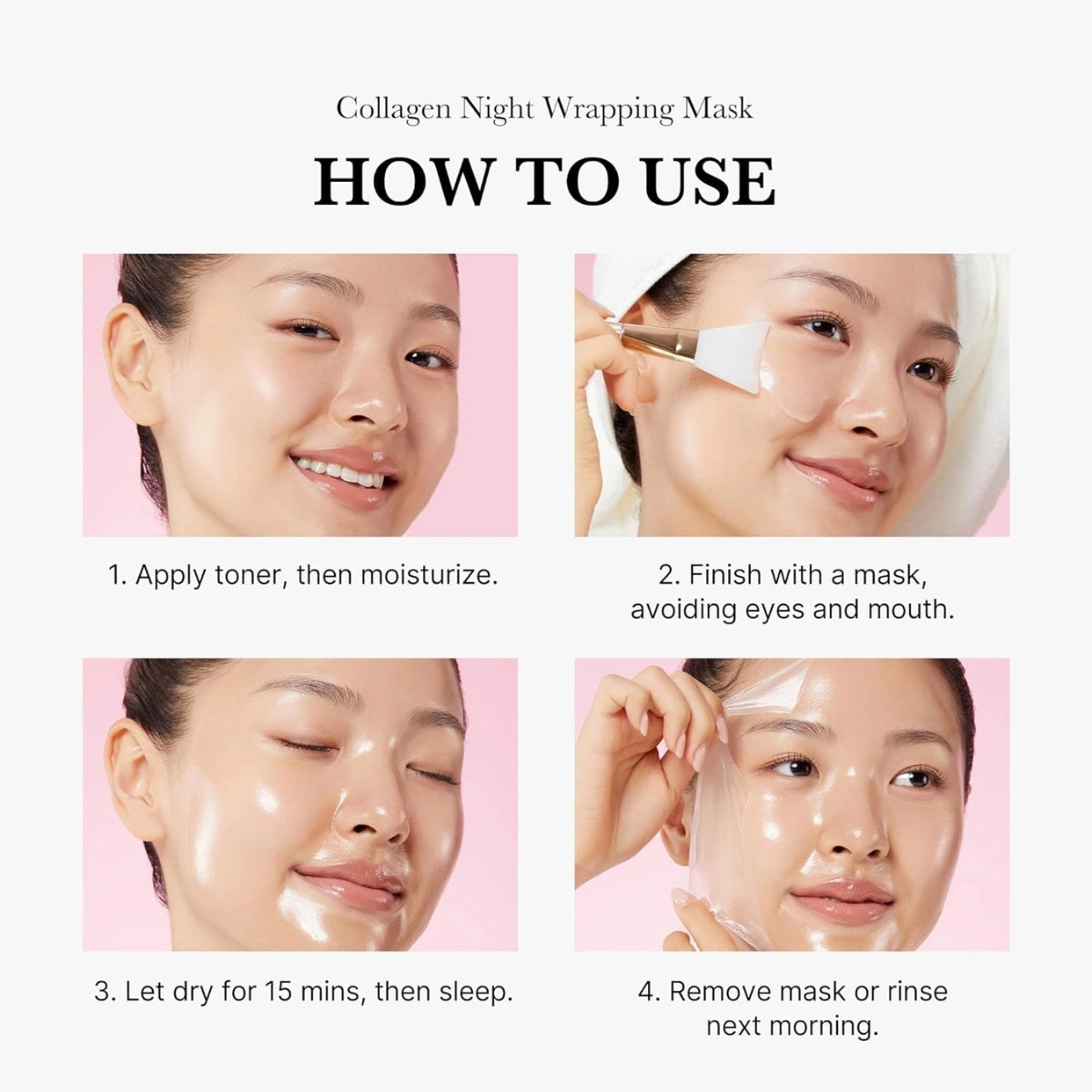 Korean Collagen Overnight Peel-Off Mask | Buy 1 Get 1 FREE🔥