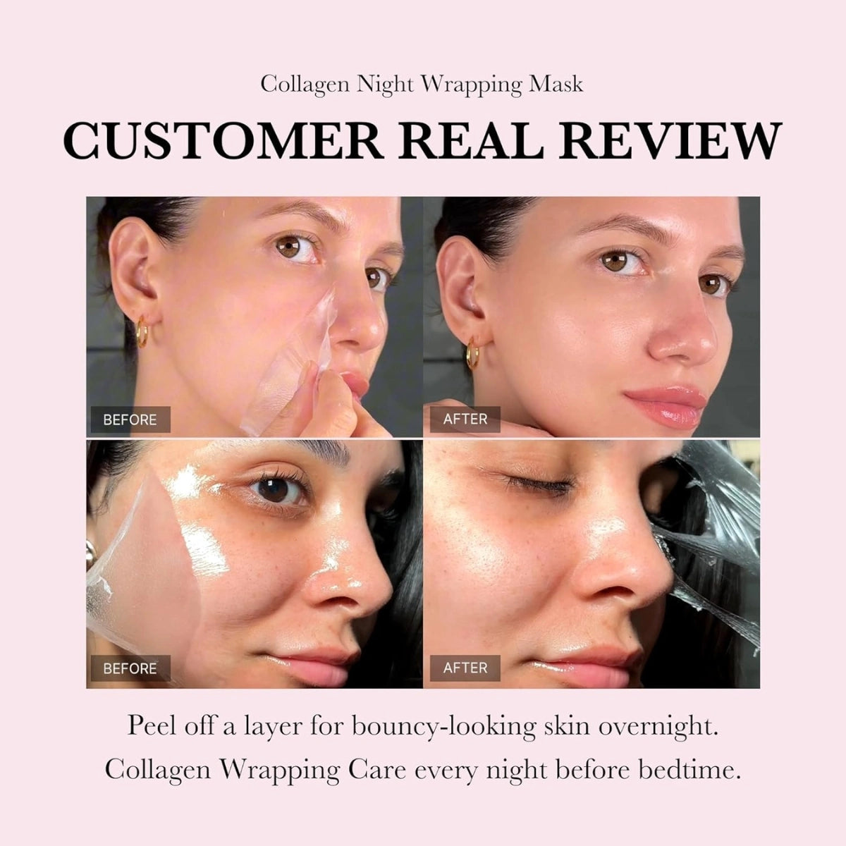 Korean Collagen Overnight Peel-Off Mask | Buy 1 Get 1 FREE🔥