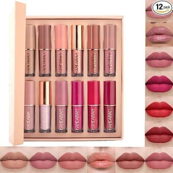 Velvet Matte Liquid Lipstick Set 12Pcs - Image 3